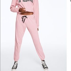 V.S PINK Classic Lounge Sweats in Dark Pink